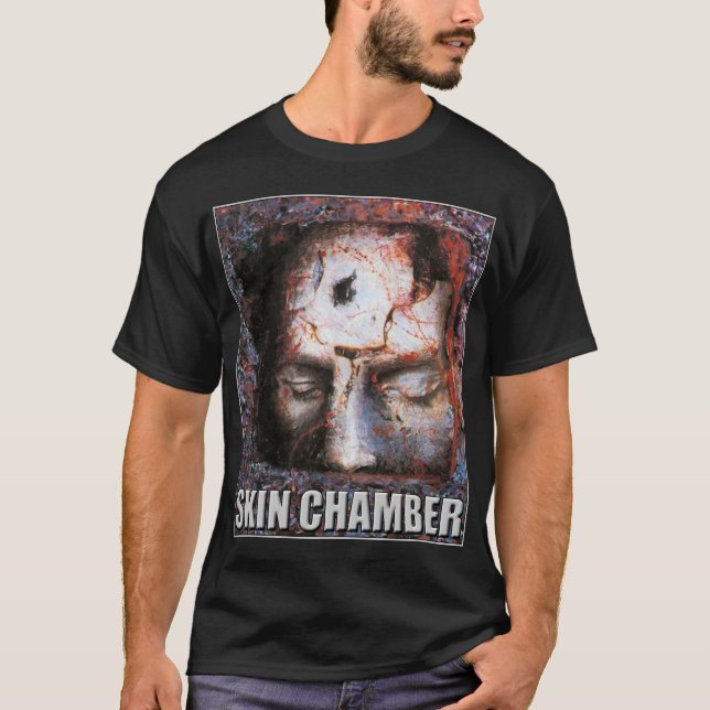 Skin Chamber "Trial" Art Black T-Shirt (Vorderseite)