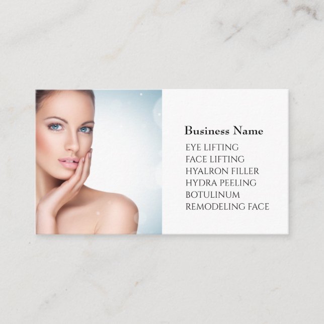 Skincare & Beauty Salon Visitenkarte  (Vorderseite)