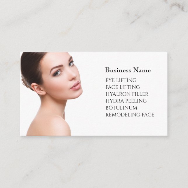 Skincare & Beauty Salon Visitenkarte  (Vorderseite)