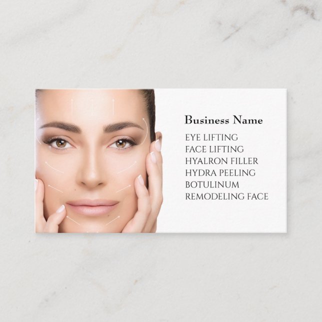Skincare & Beauty Salon Visitenkarte  (Vorderseite)