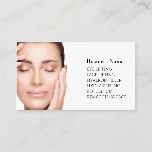 Skincare & Beauty Salon Visitenkarte  (Vorderseite)