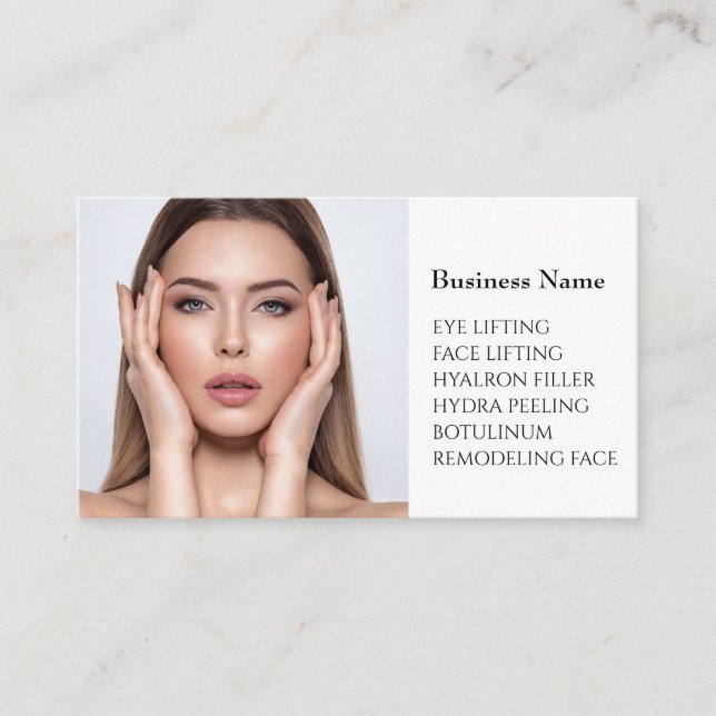 Skincare & Beauty Salon Visitenkarte  (Vorderseite)