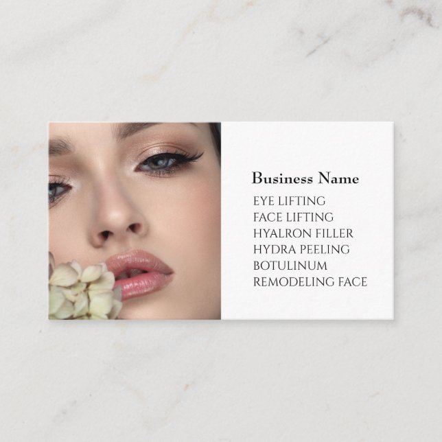 Skincare & Beauty Salon Visitenkarte  (Vorderseite)