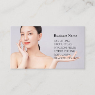 Skincare & Beauty Salon Visitenkarte 