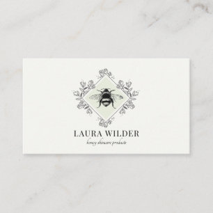 Skincare Products Honey Bee Logo Business Card Visitenkarte