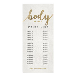 Skincare Salon Body Wellness-Center Esthetician Pr Werbekarte