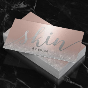 Skincare Salon Wellness-Center Esthetician Blush R Visitenkarte