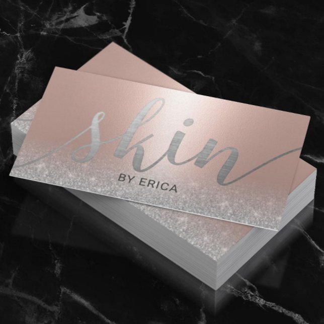 Skincare Salon Wellness-Center Esthetician Blush R Visitenkarte (Von Creator hochgeladen)