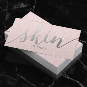 Skincare Salon Wellness-Center Esthetician Elegant Visitenkarte
