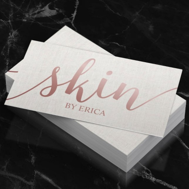 Skincare Salon Wellness-Center Esthetician Rose Go Visitenkarte (Von Creator hochgeladen)