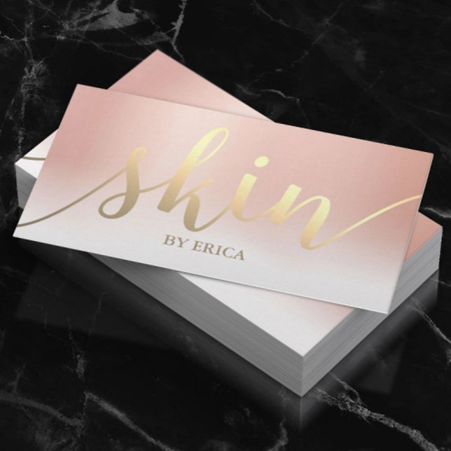 Skincare Salon Wellness-Center Esthetician Rose Visitenkarte (Von Creator hochgeladen)