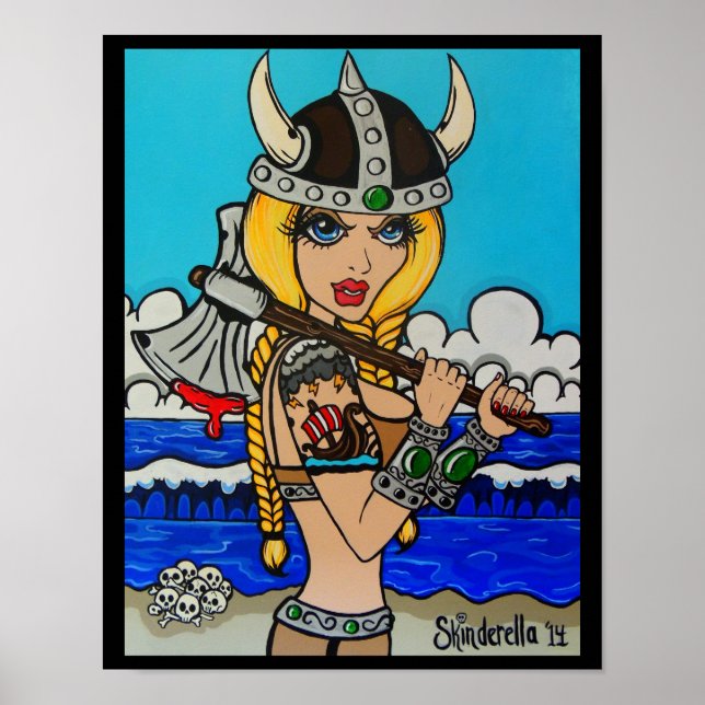 Skinderellas "Viking"-Druck Poster (Vorne)