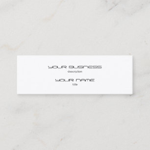 Skinny Business Card Luxury Excutive Indestructibl Mini Visitenkarte