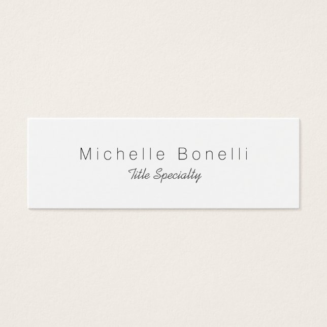 Skinny Classy Stylish Profle Card (Vorderseite)