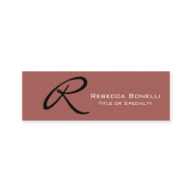 Skinny Redwood Monogram Consultant Business Card