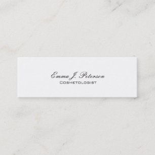 Skinny Slim Cosmetologin Makeup Artist Consutant Mini Visitenkarte