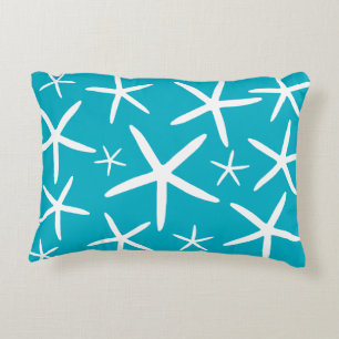 Skinny Starfish Karibik Blau Dekokissen