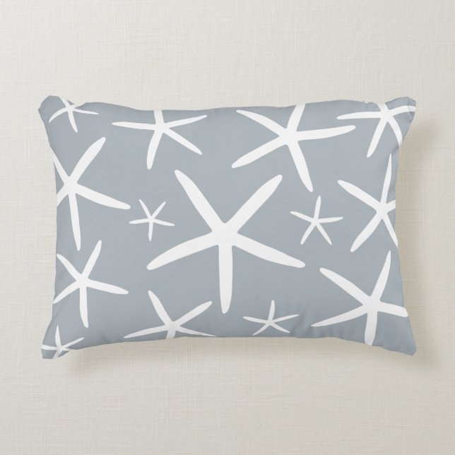 Skinny Starfish | Silver Gray Zierkissen (Vorderseite)