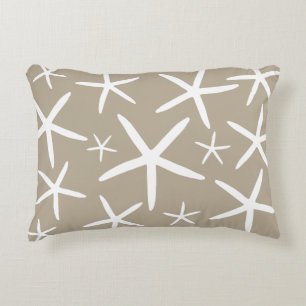 Skinny Starfish   Tan Sand Zierkissen