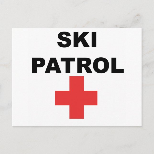 Skipatrol Postkarte (Vorderseite)