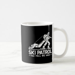 Skipatrouille du fällst wir ziehen lustiges Skifah Kaffeetasse