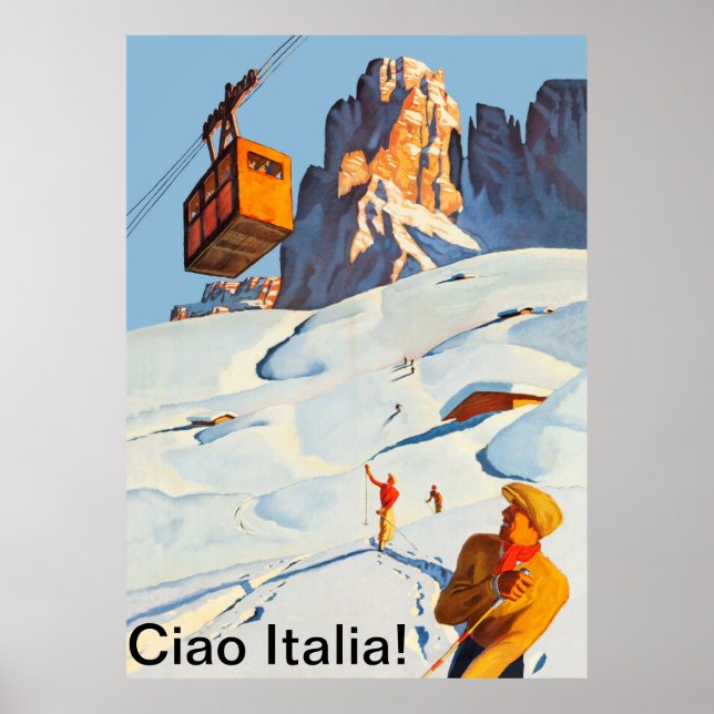 Skipiste in Italien Poster (Vorne)