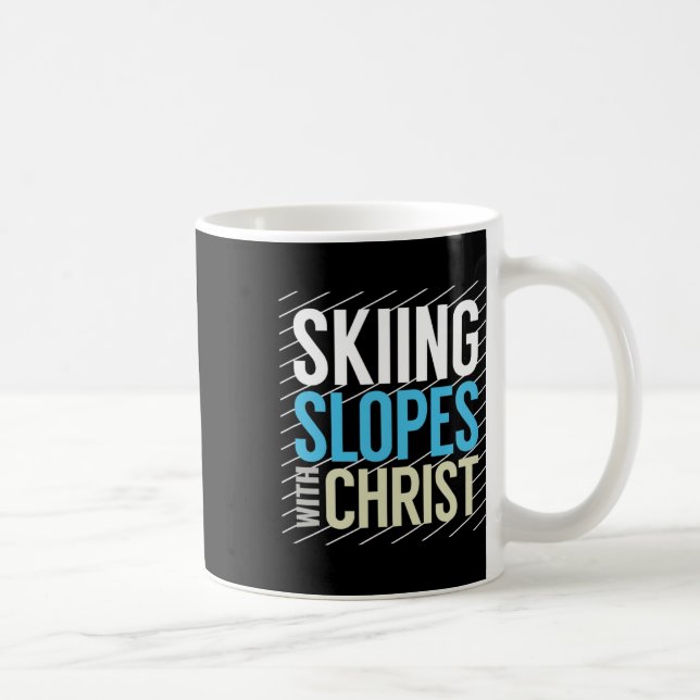 Skipisten mit Jesus Kaffeetasse (Rechts)