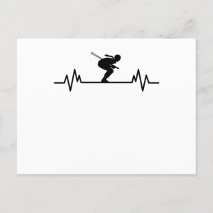 Skipisten Skigebiet Skipass Geschenk Postkarte