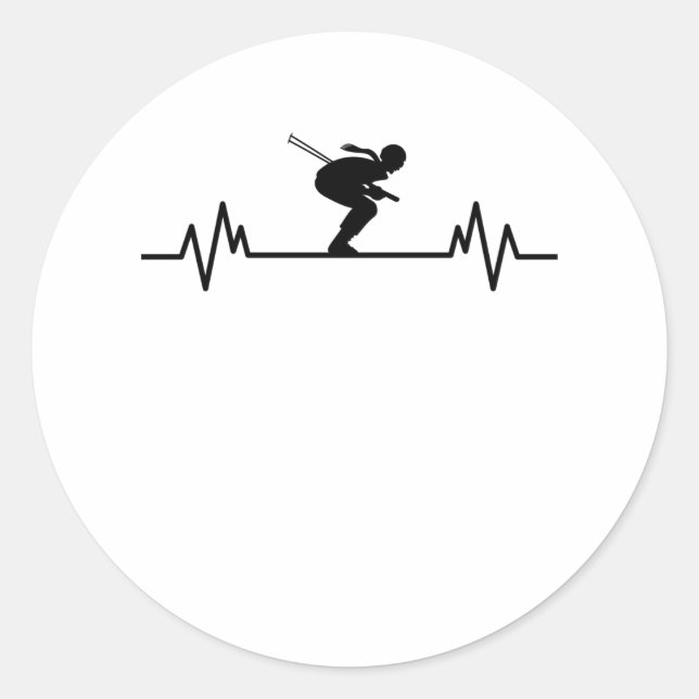 Skipisten Skigebiet Skipass Geschenk Runder Aufkleber (Vorderseite)