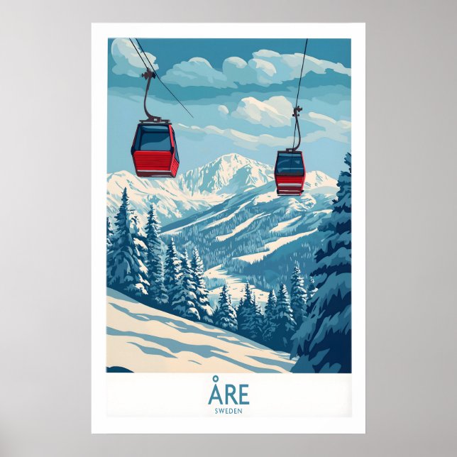 Skiposter Åre Schweden 1 Poster (Vorne)