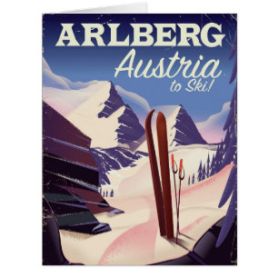 Skiposter Arlberg Austria