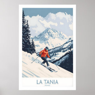 Skiposter La Tania Frankreich 1 Poster