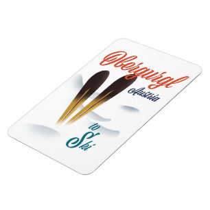 Skiposter Obergurgl Österreich Magnet