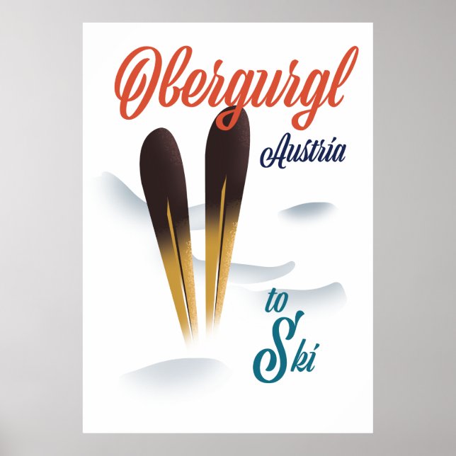 Skiposter Obergurgl Österreich Poster (Vorne)