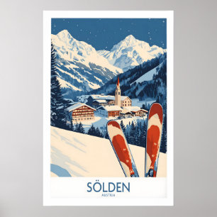 Skiposter Sölden Österreich 1 Poster