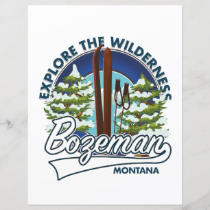 Skiposterlogo von Bozeman Montana