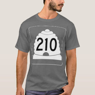 SKIPOWDER HIGHWAY UTAH ROUTE 210 SKI SNOWBOARD T-Shirt