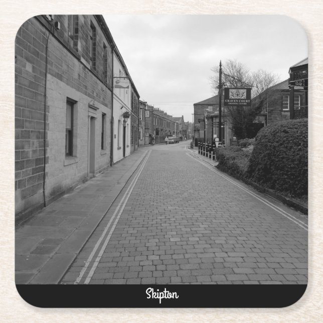 Skipton Rechteckiger Pappuntersetzer (Vorderseite)