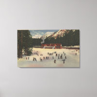Skiraum Snoqualmie, WA - Sicht auf das Skigebiet