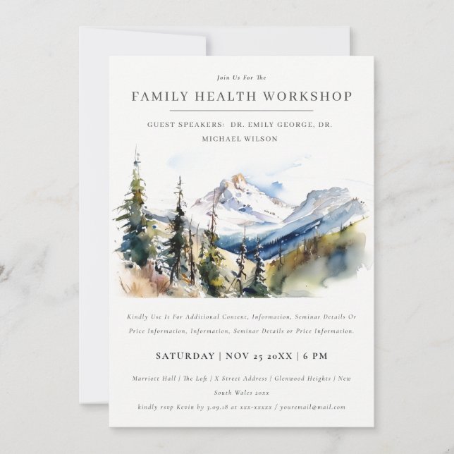 Skiraum Telluride Colorado Seminar Einladung (Vorderseite)