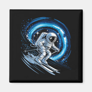 Skiraum Wintersport Skifahrer lustig Skifahren Ast Magnet