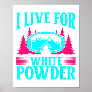 Skis 90er 80er Skiausrüstung Ich Lebe Für Weißes P Poster