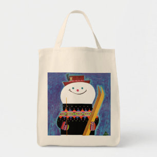 Skis für Schneemann Tragetasche