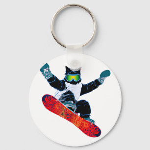 Skischneebrille lustiges Skifahren Snowboarden Schlüsselanhänger