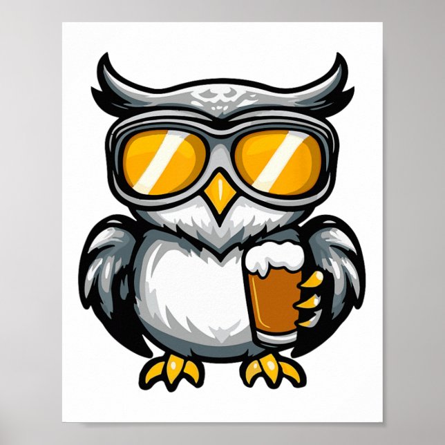 Skischuhwanne mit Bier-Apres-Comic Poster (Vorne)