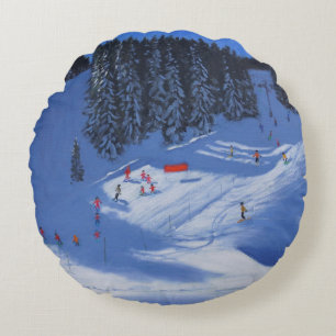 Skischule Morzine 2014 Rundes Kissen