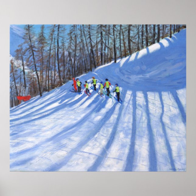 Skischule Tignes Frankreich Poster (Vorne)