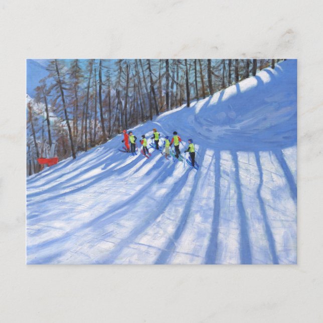 Skischule Tignes Frankreich Postkarte (Vorderseite)