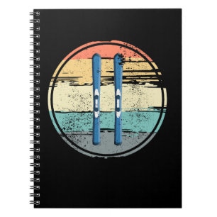 Skischulen Vintag Notizblock