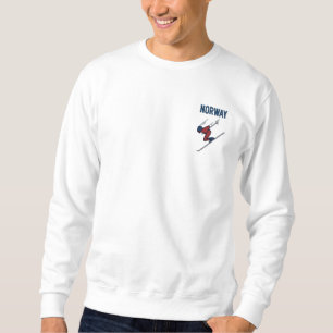 Skisport Besticktes Sweatshirt